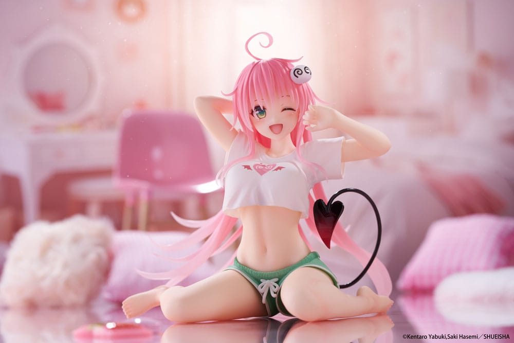 To Love-Ru Darkness statuette PVC Desktop Cute Figure Lala Roomwear Ver. 13 cm