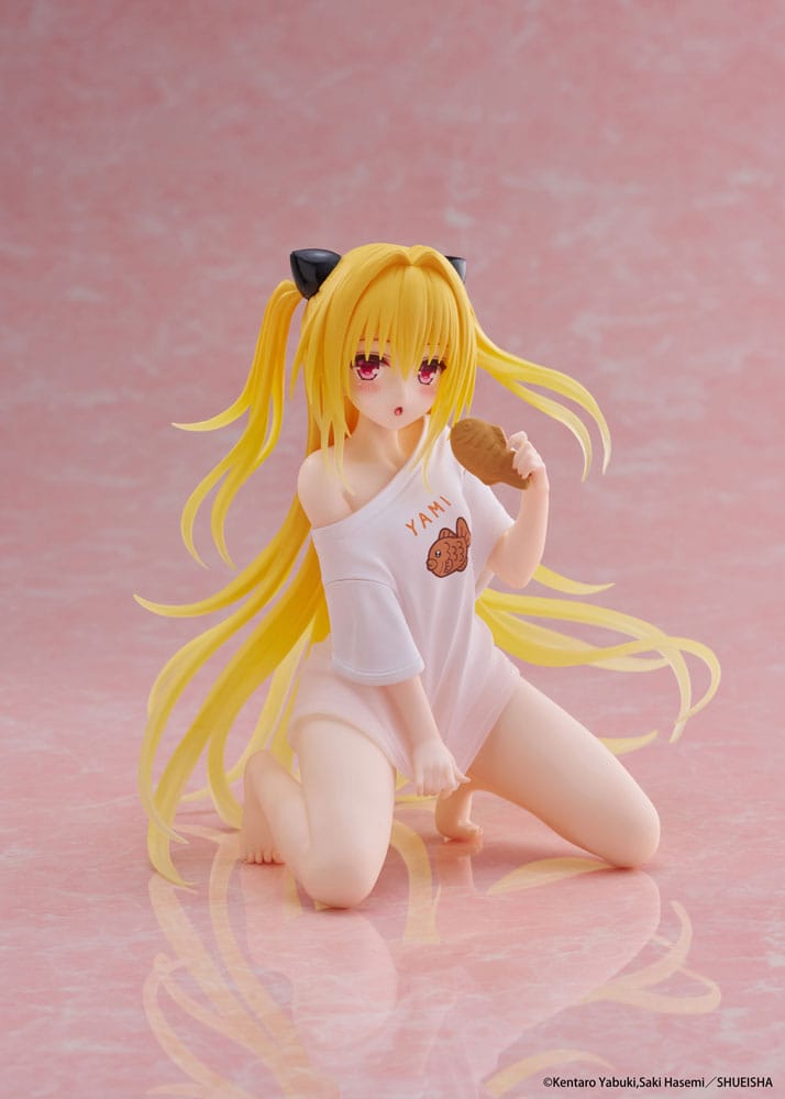 To Love-Ru Darkness statuette PVC Desktop Cute Figure Golden Darkness Roomwear Ver. 13 cm