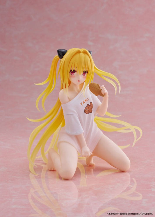 To Love-Ru Darkness statuette PVC Desktop Cute Figure Golden Darkness Roomwear Ver. 13 cm