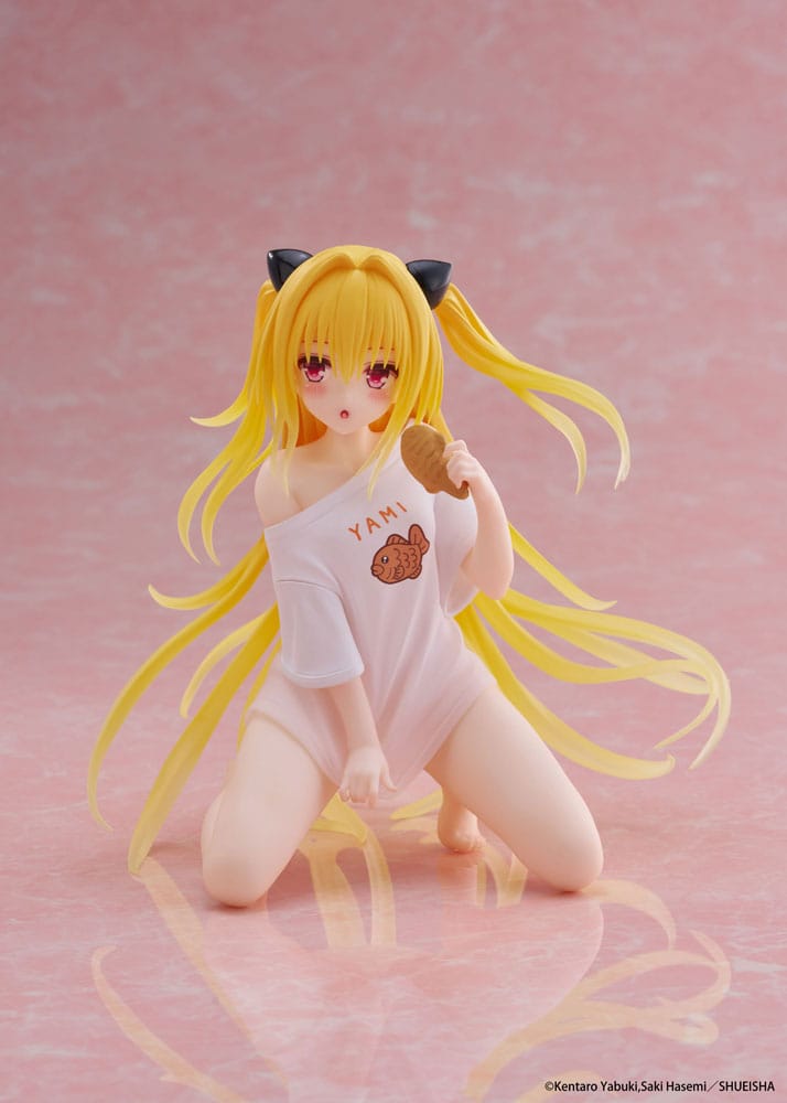To Love-Ru Darkness statuette PVC Desktop Cute Figure Golden Darkness Roomwear Ver. 13 cm