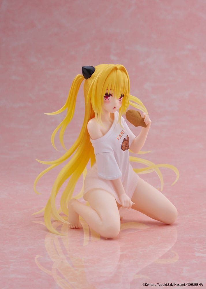 To Love-Ru Darkness statuette PVC Desktop Cute Figure Golden Darkness Roomwear Ver. 13 cm