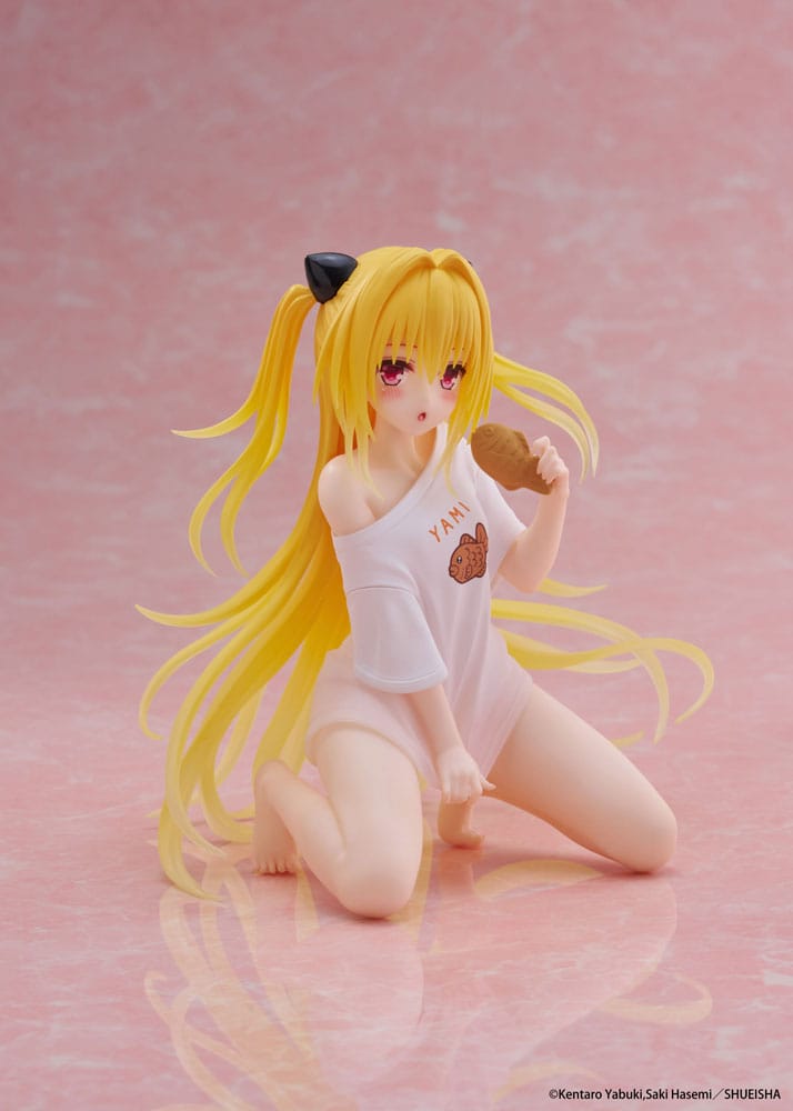 To Love-Ru Darkness statuette PVC Desktop Cute Figure Golden Darkness Roomwear Ver. 13 cm