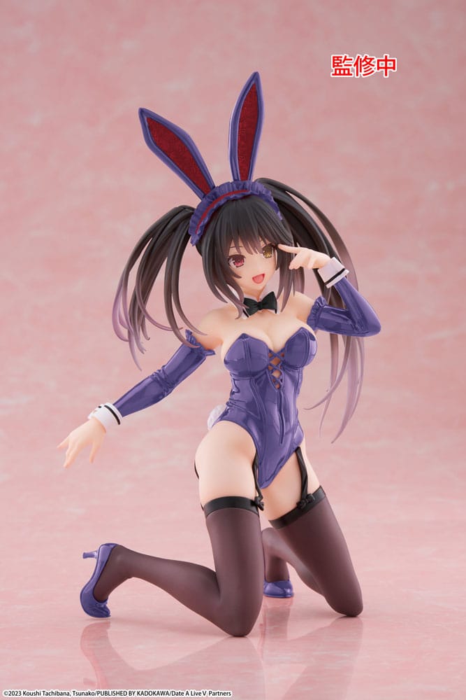 Date A Live V statuette PVC Desktop Cute Figure Kurumi Tokisaki Bunny Ver. Renewal 13 cm