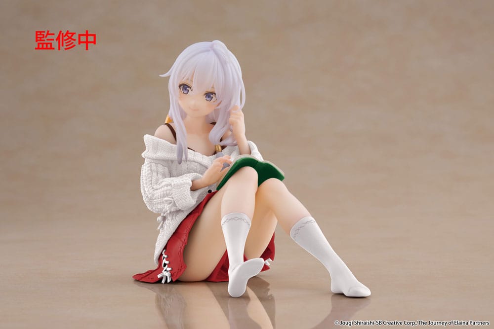 Wandering Witch: The Journey of Elaina statuette PVC Desktop Cute Figure Elaina Casual Clothes Ver. Renewal 13 cm