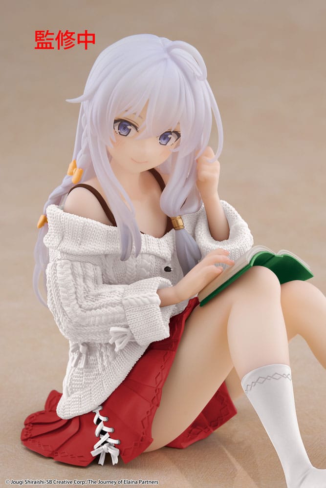 Wandering Witch: The Journey of Elaina statuette PVC Desktop Cute Figure Elaina Casual Clothes Ver. Renewal 13 cm