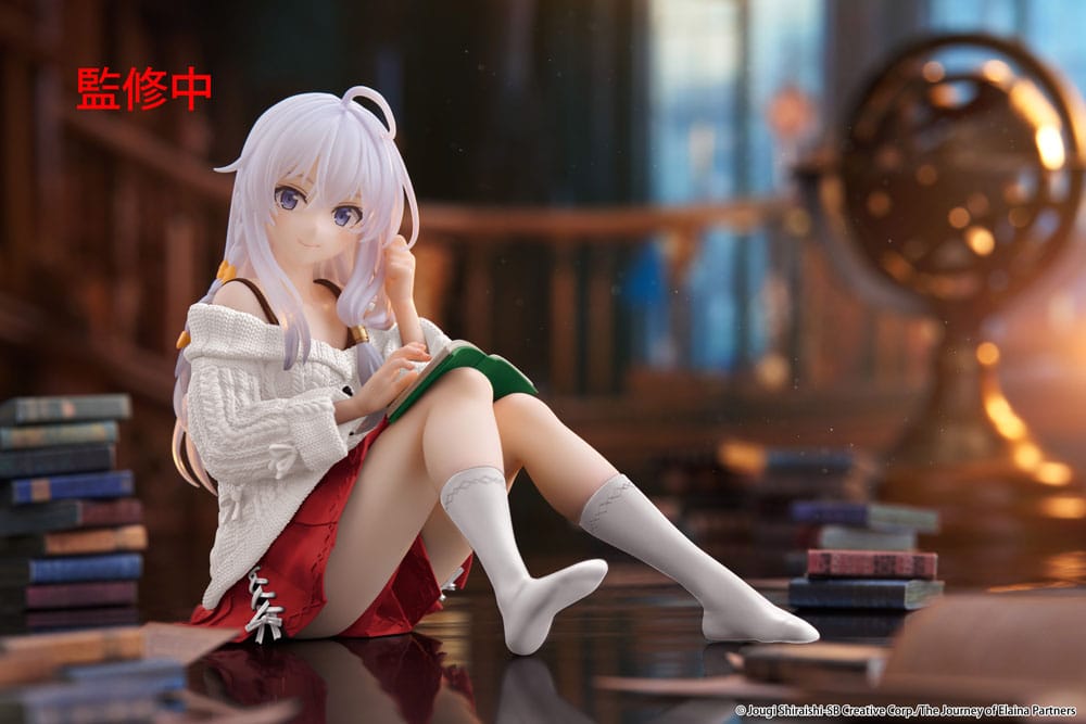 Wandering Witch: The Journey of Elaina statuette PVC Desktop Cute Figure Elaina Casual Clothes Ver. Renewal 13 cm
