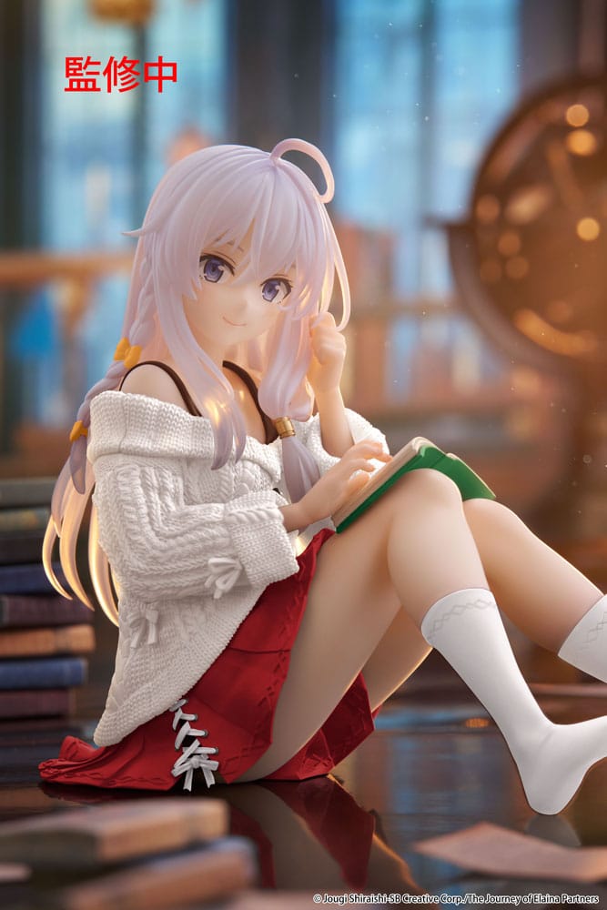 Wandering Witch: The Journey of Elaina statuette PVC Desktop Cute Figure Elaina Casual Clothes Ver. Renewal 13 cm