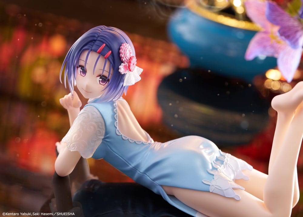 To Love-Ru Darkness statuette PVC Desktop Cute Figure Haruna Sairenji (China Dress Ver.) 13 cm
