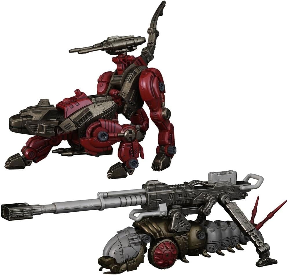 Zoids pack 2 figurines 1/100 Plastic Model Kit RMZ-010 Canoly Molga & Hell Cat Base Guards Sets 20 cm