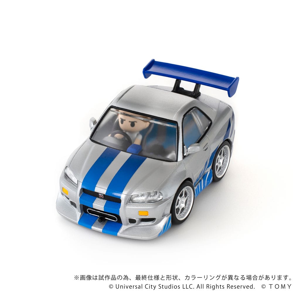 Fast & Furious véhicule avec minifigurine Q-Village Nissan Skyline GT-R (R34) 9 cm