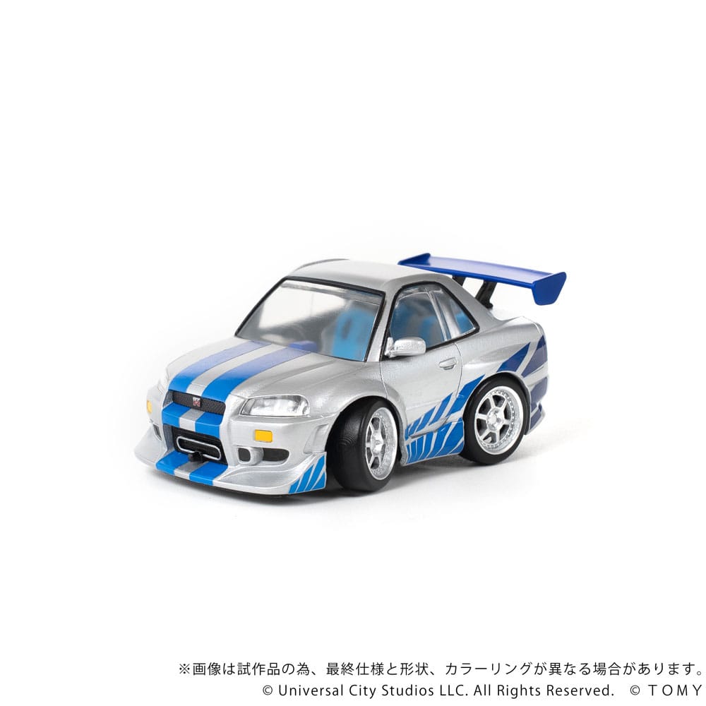 Fast & Furious véhicule avec minifigurine Q-Village Nissan Skyline GT-R (R34) 9 cm
