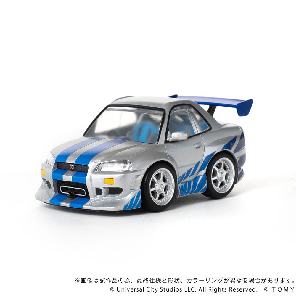 Fast & Furious véhicule avec minifigurine Q-Village Nissan Skyline GT-R (R34) 9 cm