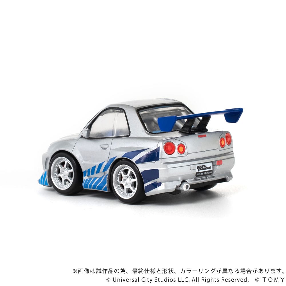 Fast & Furious véhicule avec minifigurine Q-Village Nissan Skyline GT-R (R34) 9 cm
