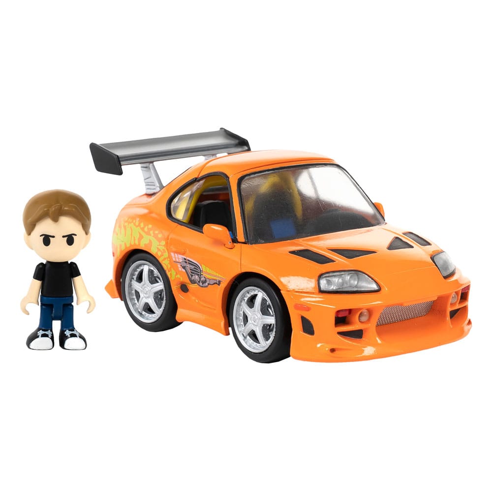 Fast & Furious véhicule avec minifigurine Q-Village Toyota Supra JZA80 9 cm