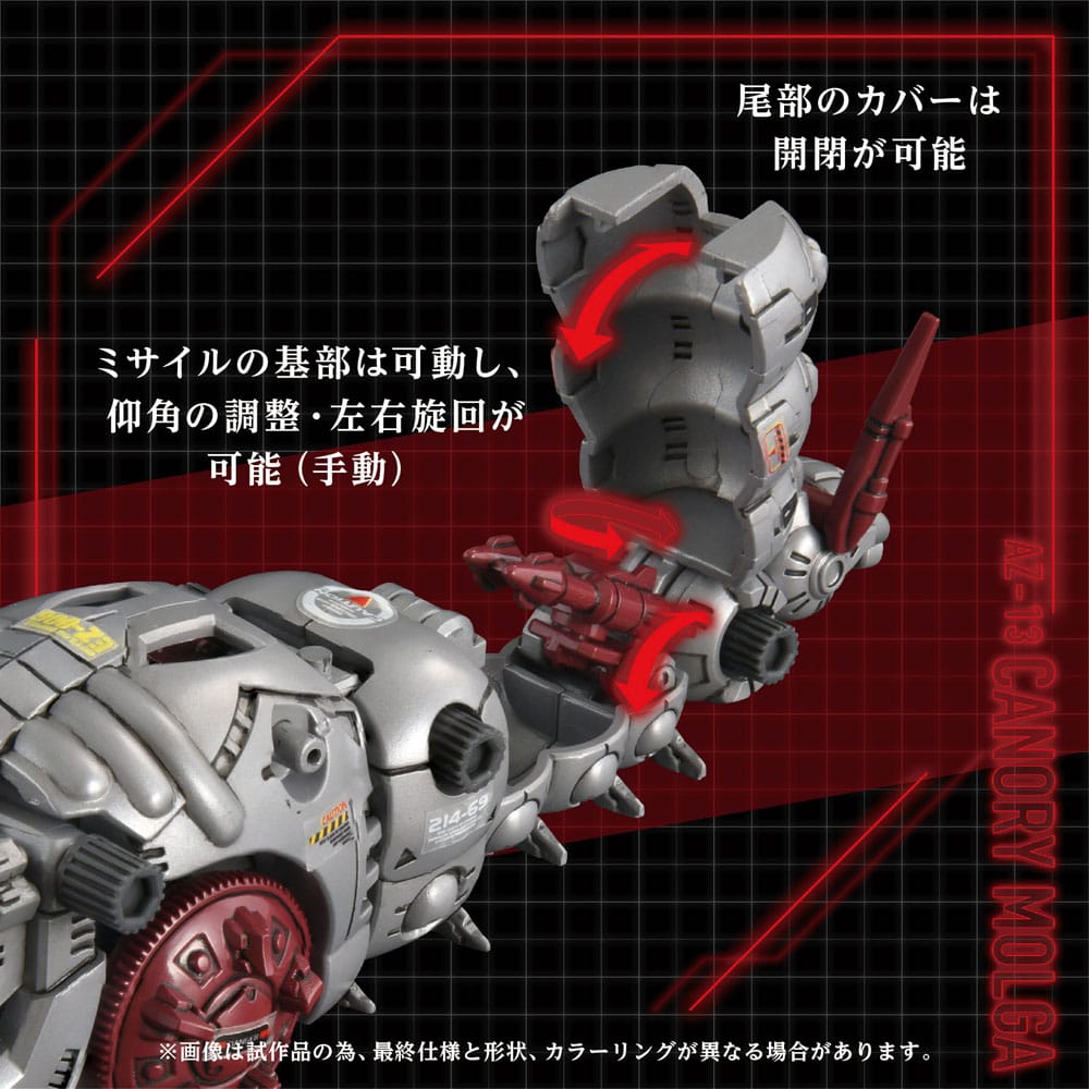 Zoids figurine 1/72 Plastic Model Kit AZ-13 Canory Molga 19 cm