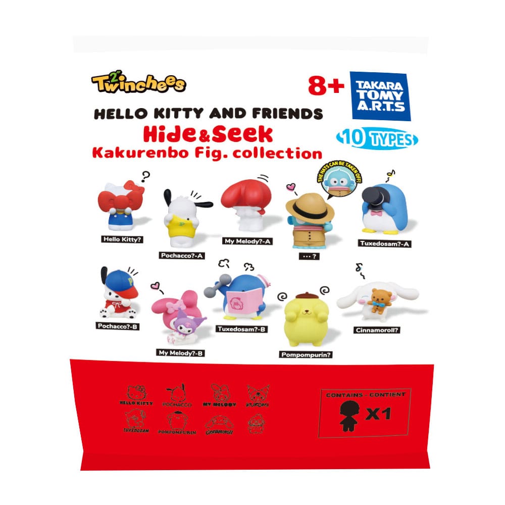 Sanrio assortiment figurines Twinchees Hello Kitty & Friends Hide ´n´ Seek 5 cm (24)