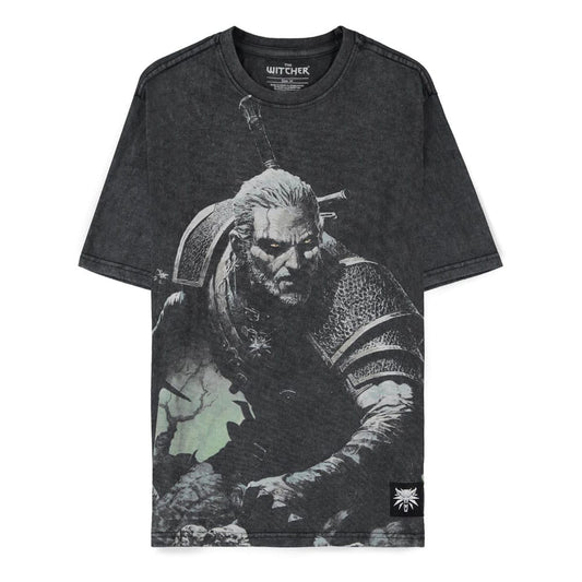 The Witcher Wild Hunt T-Shirt Geralt Washed (S)