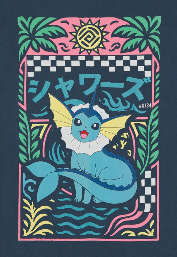 Pokémon T-Shirt Navy Aquali (M)