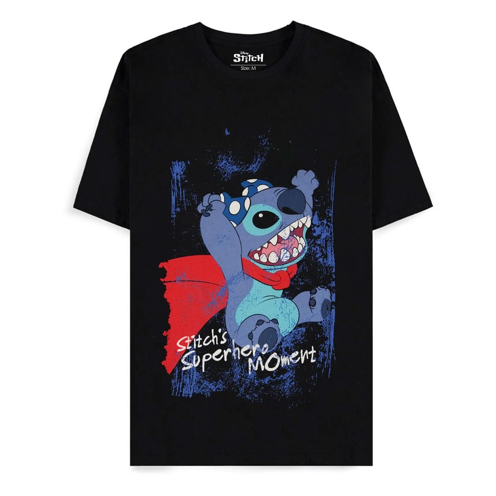 Lilo & Stitch T-Shirt Superhero Black (XL)