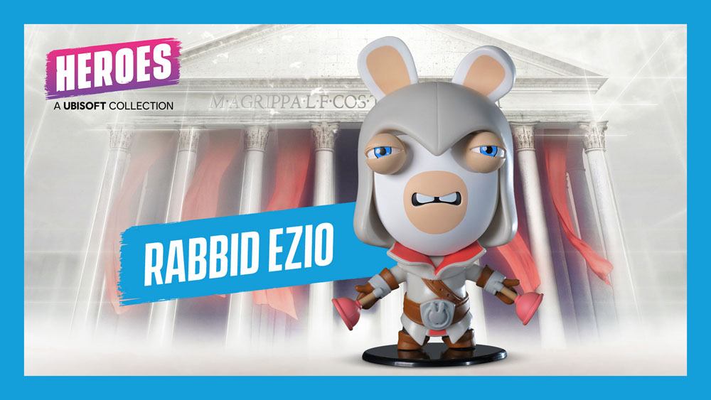 Assassin's Creed / Raving Rabbid Ubisoft Heroes Collection figurine Chibi Rabbid Ezio 10 cm