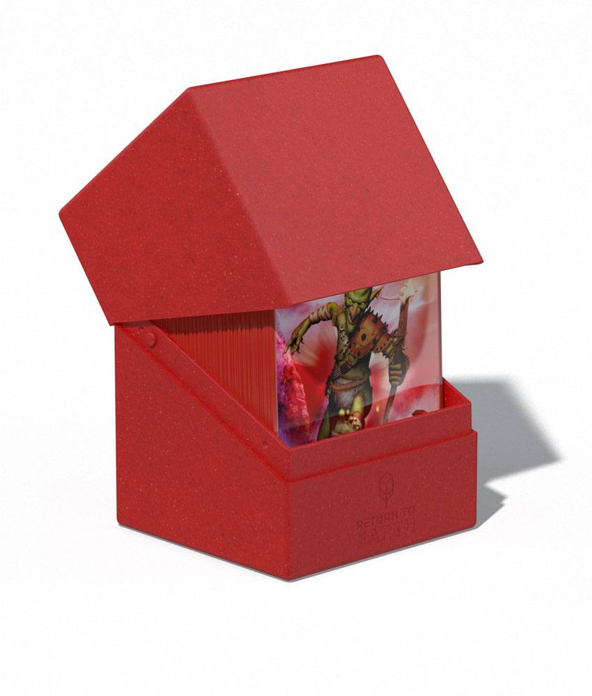 Ultimate Guard Return To Earth Boulder Deck Case 100+ taille standard Rouge