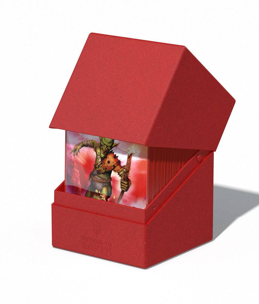 Ultimate Guard Return To Earth Boulder Deck Case 100+ taille standard Rouge