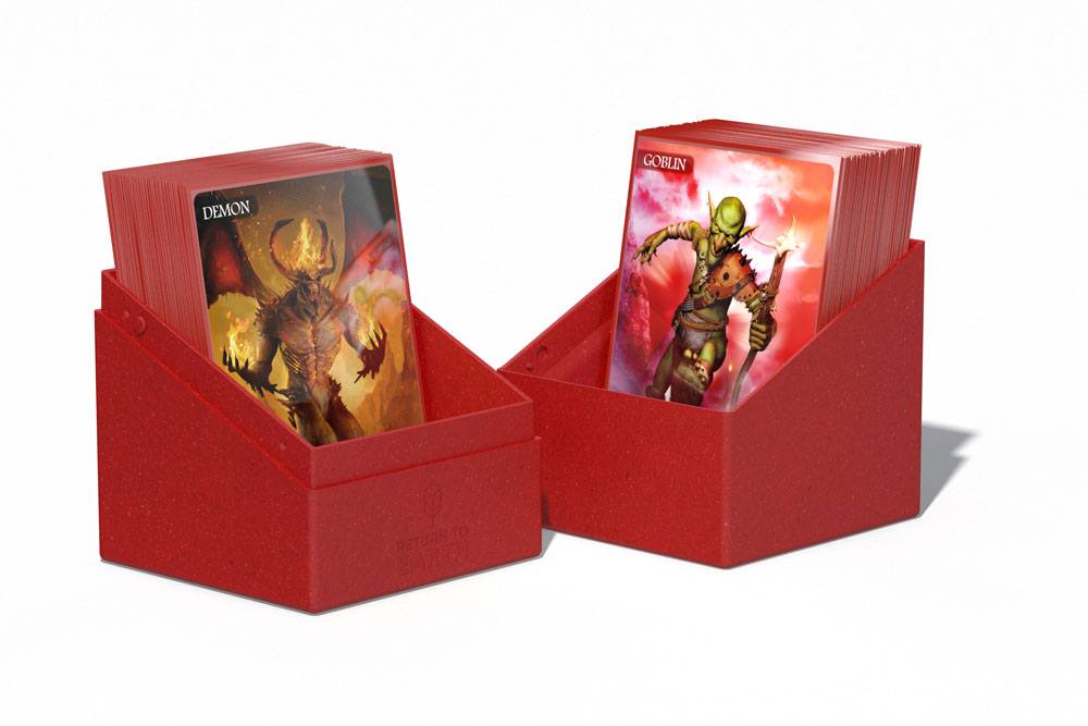 Ultimate Guard Return To Earth Boulder Deck Case 100+ taille standard Rouge