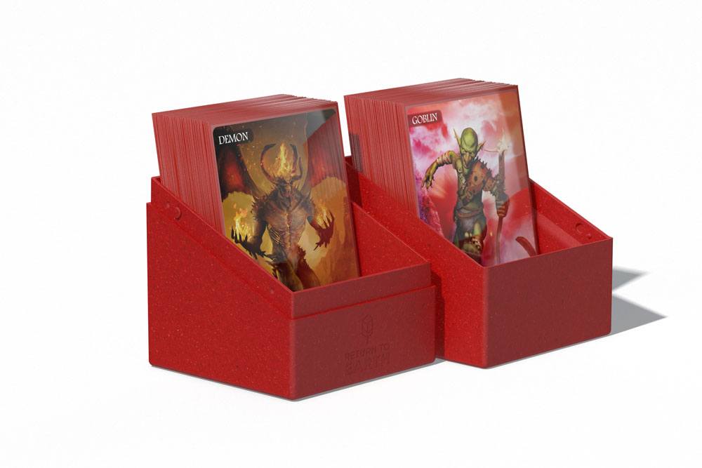 Ultimate Guard Return To Earth Boulder Deck Case 100+ taille standard Rouge