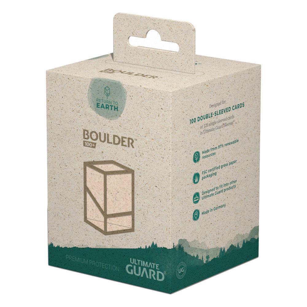 Ultimate Guard Return To Earth Boulder Deck Case 100+ taille standard Natural