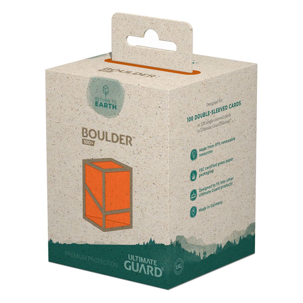 Ultimate Guard Return To Earth Boulder Deck Case 100+ taille standard Orange