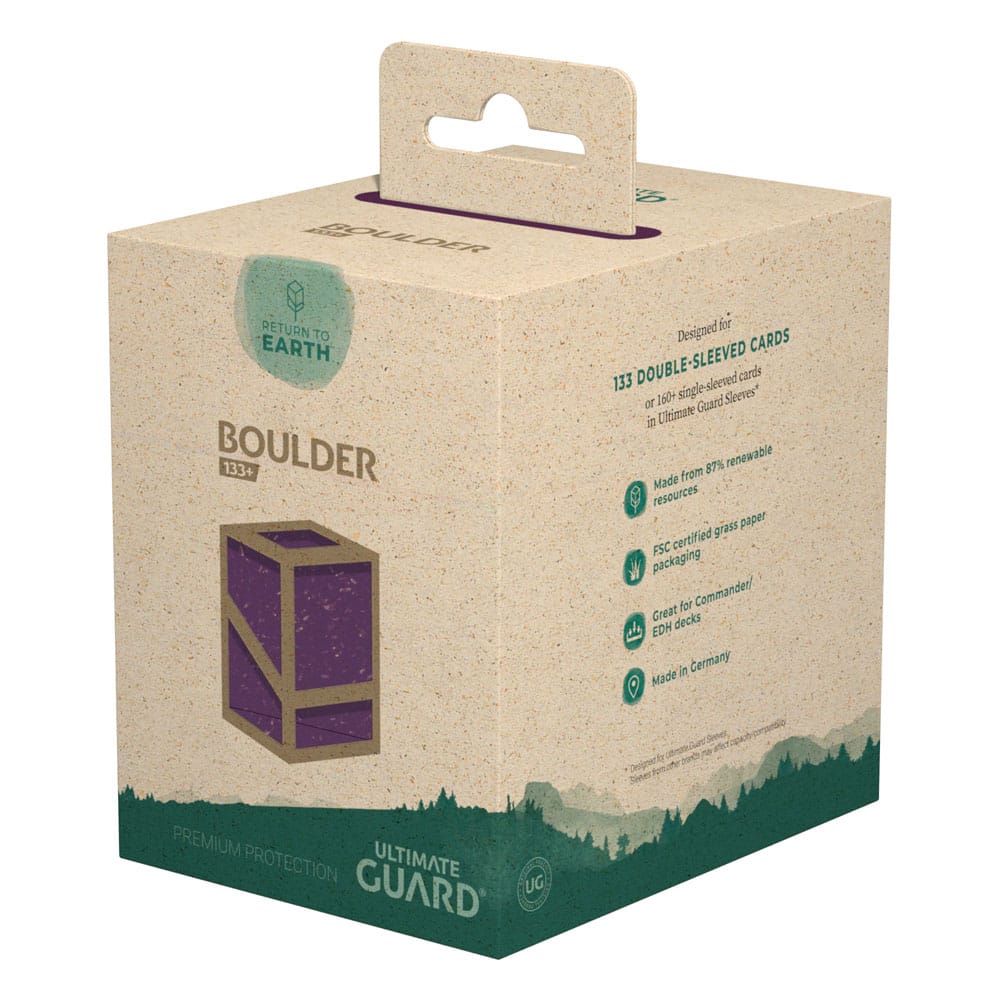 Ultimate Guard Return To Earth Boulder Deck Case 133+ taille standard Violet