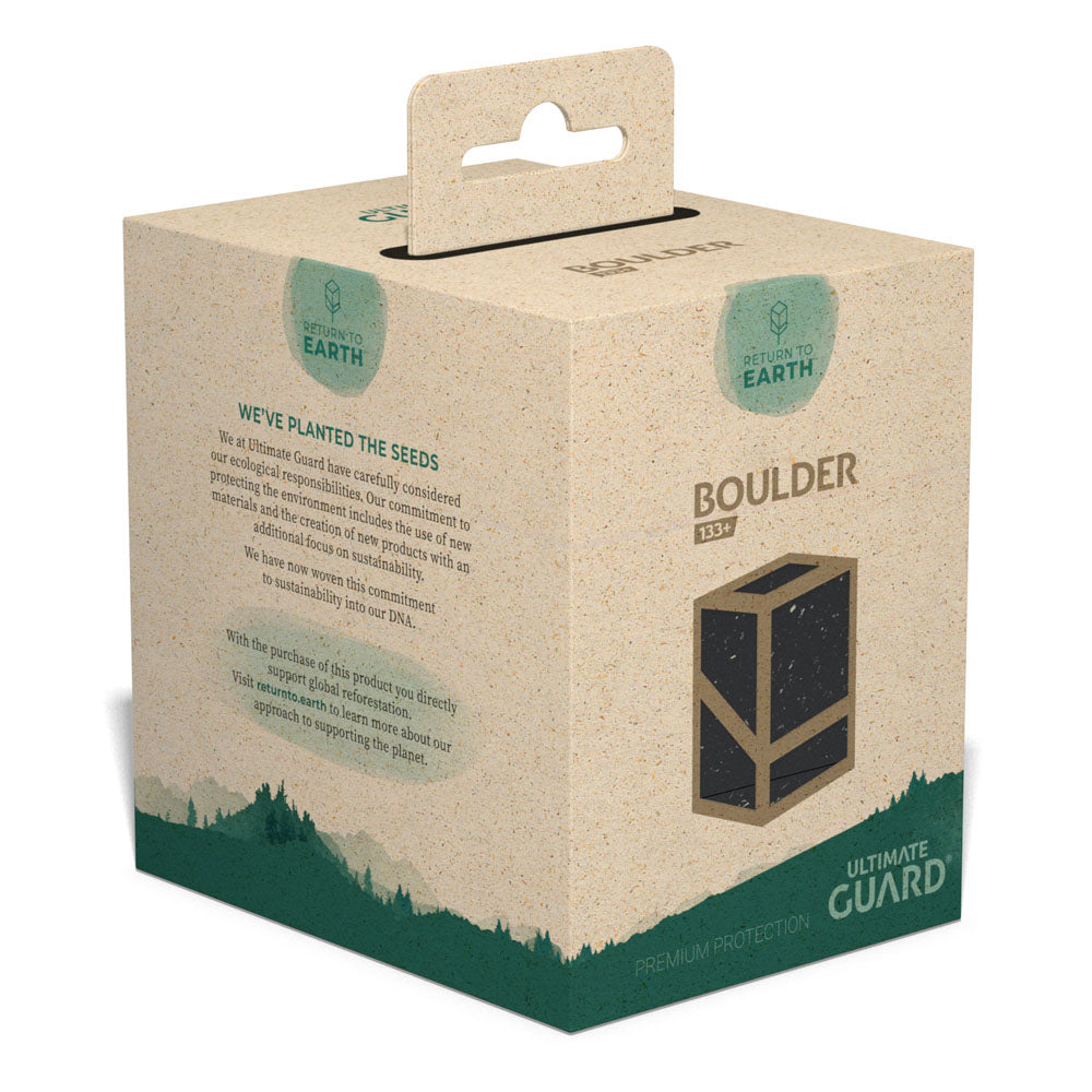 Ultimate Guard Return To Earth Boulder Deck Case 133+ taille standard Noir