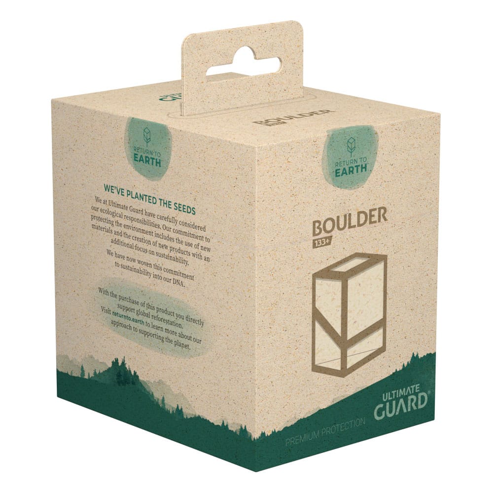 Ultimate Guard Return To Earth Boulder Deck Case 133+ taille standard Natural