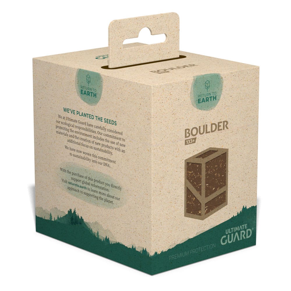 Ultimate Guard Return To Earth Boulder Deck Case 133+ taille standard Marron