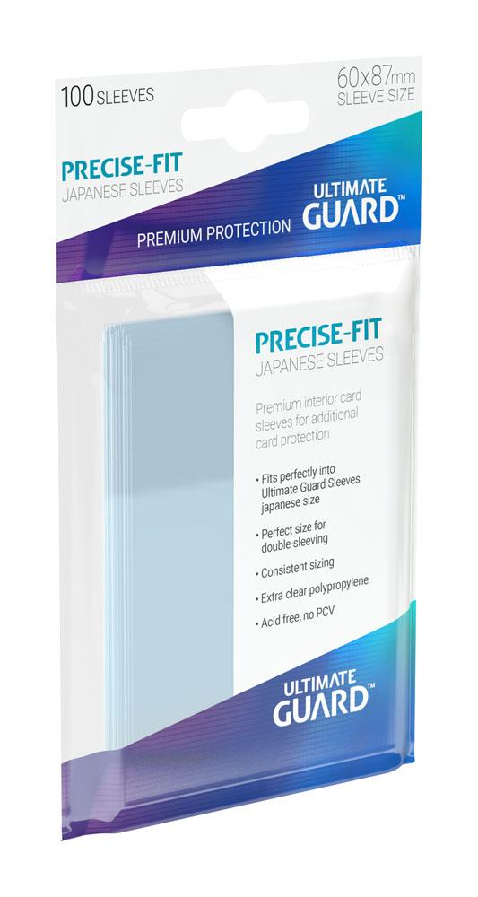 Ultimate Guard 100 pochettes Precise-Fit Sleeves format japonais Transparent