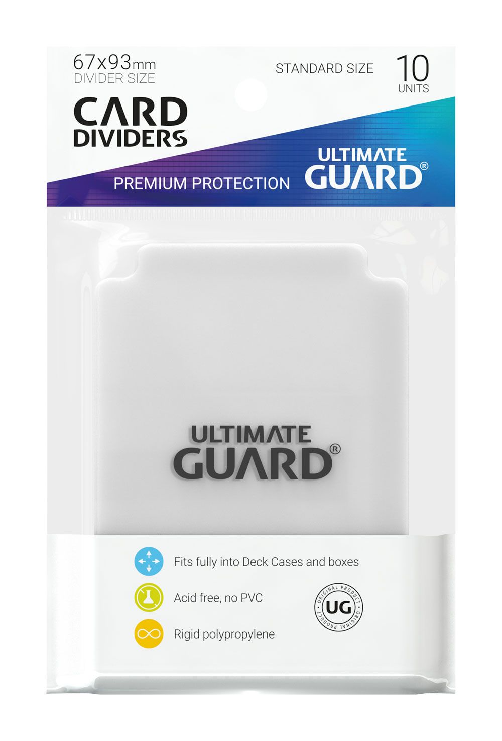 Ultimate Guard 10 intercalaires pour cartes Card Dividers taille standard Transparent (10)
