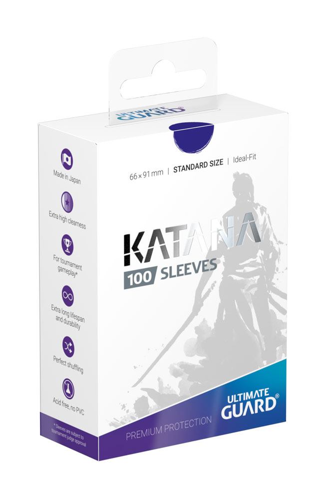 Ultimate Guard 100 pochettes Katana Sleeves taille standard Bleu