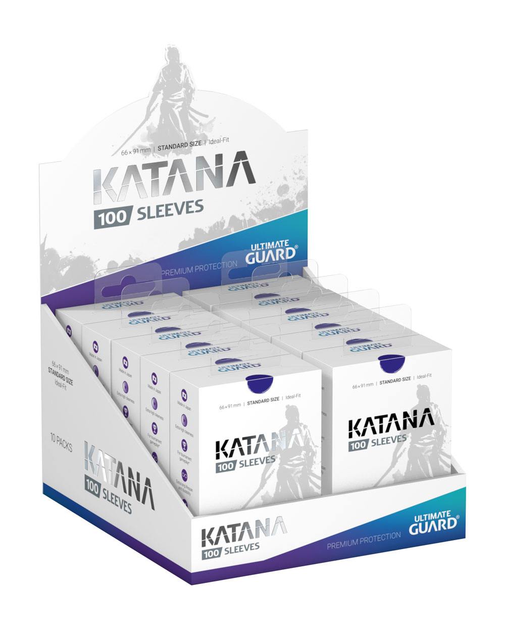 Ultimate Guard 100 pochettes Katana Sleeves taille standard Bleu