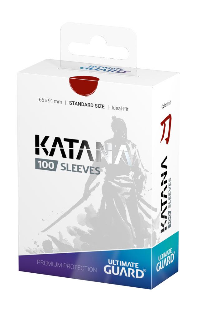 Ultimate Guard 100 pochettes Katana Sleeves taille standard Rouge