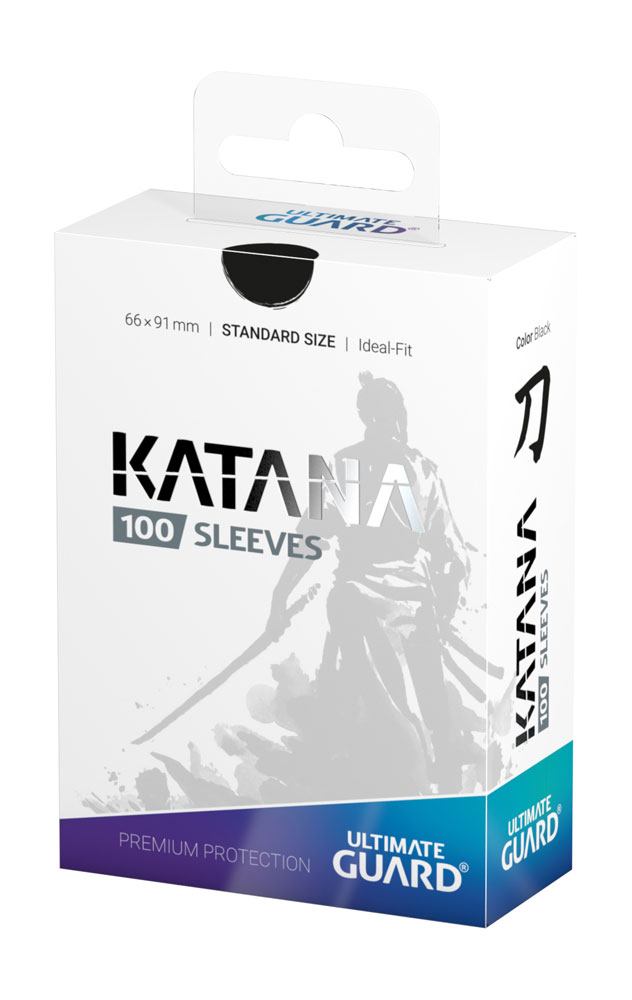 Ultimate Guard 100 pochettes Katana Sleeves taille standard Noir