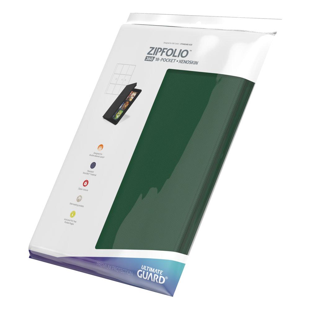Ultimate Guard Zipfolio 360 - 18-Pocket XenoSkin Vert