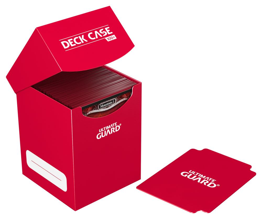 Ultimate Guard boîte pour cartes Deck Case 100+ taille standard Rouge