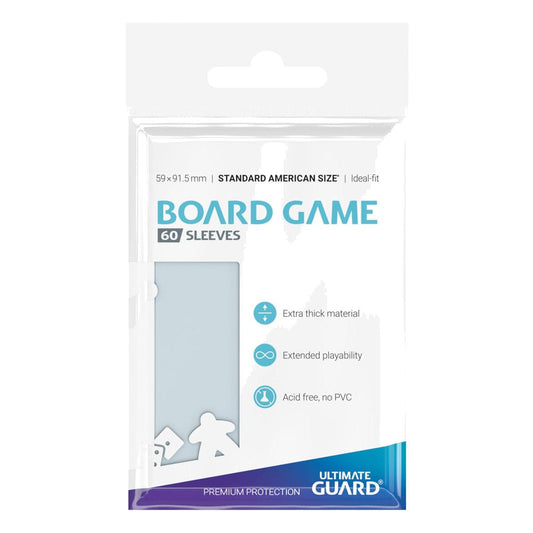 Ultimate Guard 60 pochettes Premium Soft Sleeves jeux de plateau américains standard format