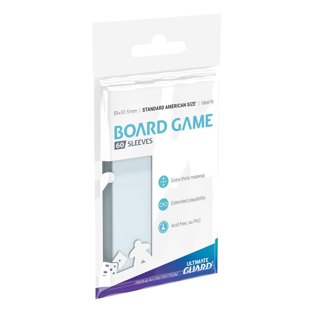 Ultimate Guard 60 pochettes Premium Soft Sleeves jeux de plateau américains standard format