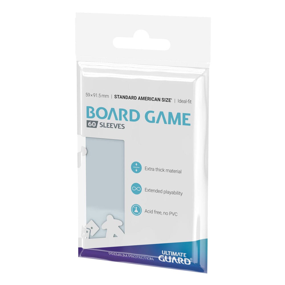 Ultimate Guard 60 pochettes Premium Soft Sleeves jeux de plateau américains standard format