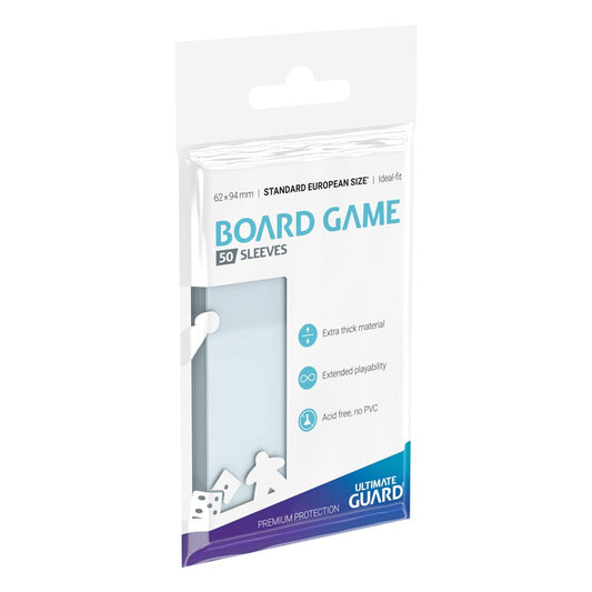 Ultimate Guard 50 pochettes Premium Soft Sleeves jeux de plateau européens standard format