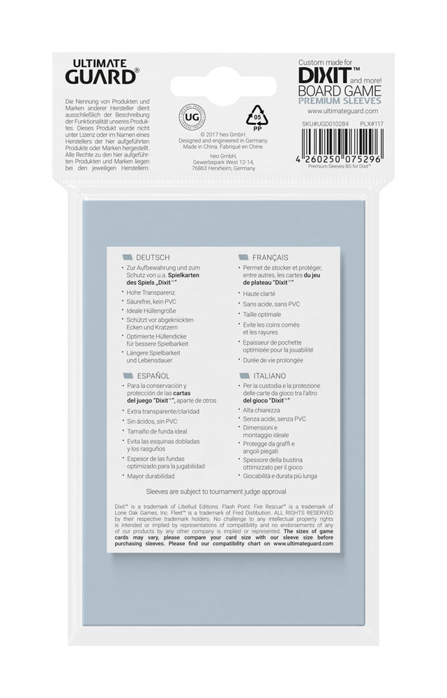 Ultimate Guard 90 pochettes Premium Soft Sleeves jeux de plateau Dixit™