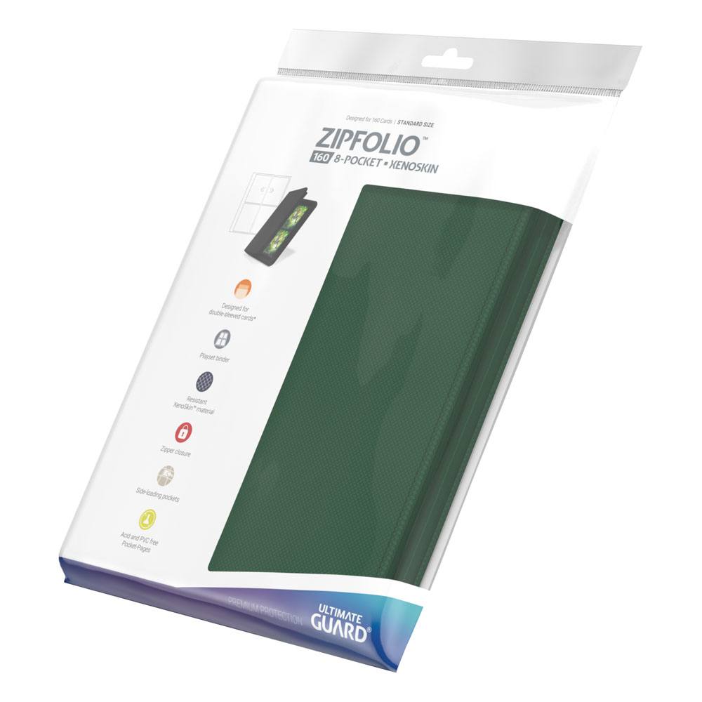 Ultimate Guard Zipfolio 160 - 8-Pocket XenoSkin Vert