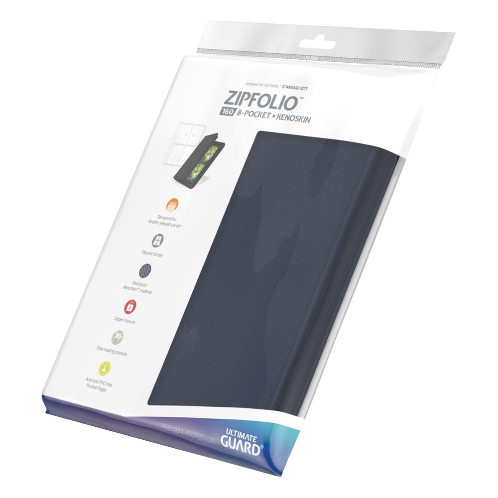 Ultimate Guard Zipfolio 160 - 8-Pocket XenoSkin Bleu