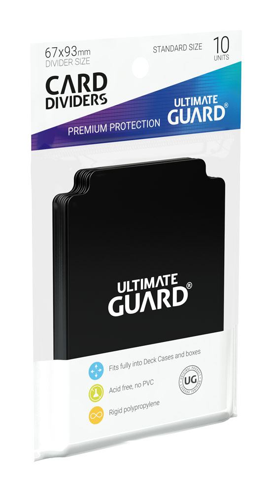 Ultimate Guard 10 intercalaires pour cartes Card Dividers taille standard Noir